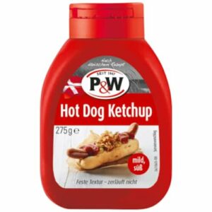 P&W Hot dog ketchup 275 g. Bedst før 1/3 2025